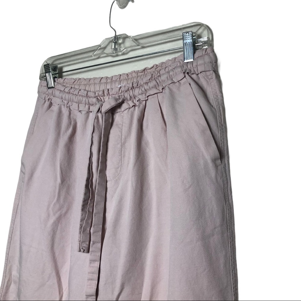 Gap Drawstring Waist Pink Cropped Pants - Picture 4 of 10
